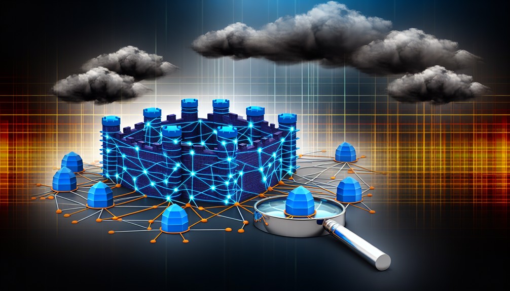 Digital landscape with interconnected nodes and globe, symbolizing Smart DNS and global streaming protection.

